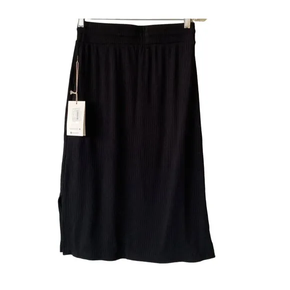 Carve Designs Women's Black Lightweight Knit Addie Skirt S NWT