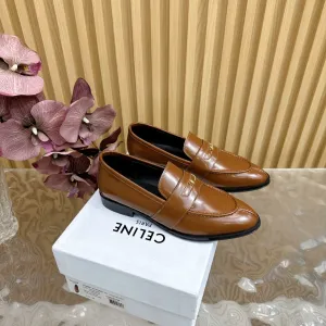CELINE Loafers Brown Leather 285918