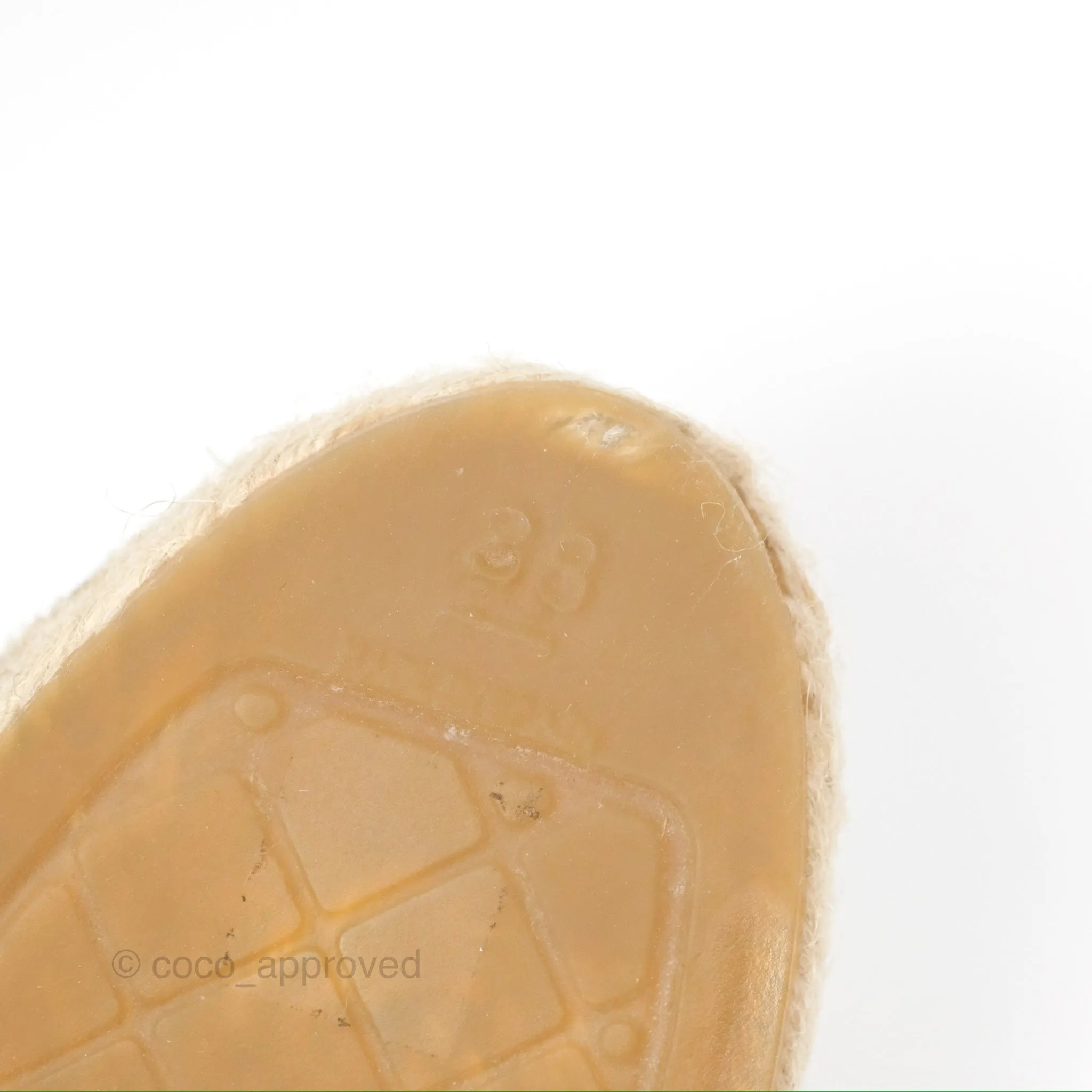 Chanel Leather Espadrilles White/ Black Size 38