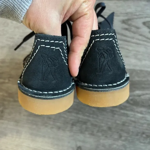 Clarks Kids Desert Trek Navy Boots  | 3
