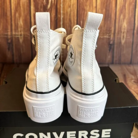 Converse Kids Chuck Taylor All Star Lugged Lift Platform Canvas High Top Shoe 7