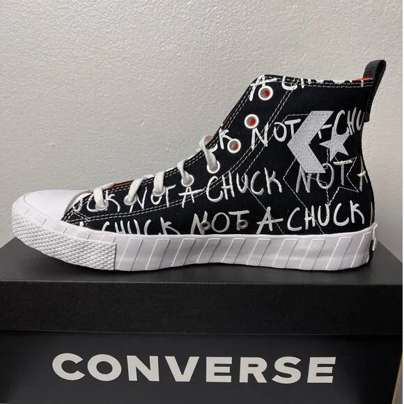 Converse Sneakers Men's Size 11 Black White High Top UNT1TL3D NOT A CHUCK