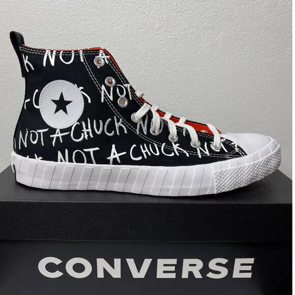 Converse Sneakers Men's Size 11 Black White High Top UNT1TL3D NOT A CHUCK