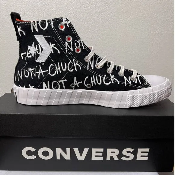 Converse Sneakers Men's Size 11 Black White High Top UNT1TL3D NOT A CHUCK
