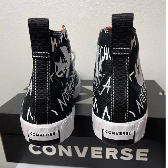 Converse Sneakers Men's Size 11 Black White High Top UNT1TL3D NOT A CHUCK