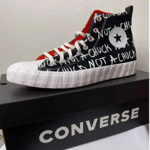 Converse Sneakers Men's Size 11 Black White High Top UNT1TL3D NOT A CHUCK