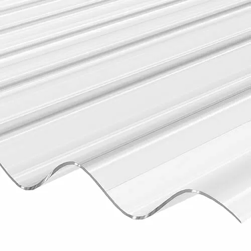 Corrapol Stormproof Low Profile Polycarbonate Corrugated Roofing Sheet - Clear