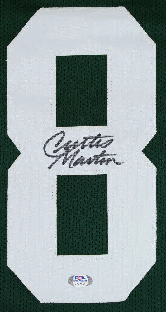 Curtis Martin Signed New York Jets Jersey (PSA COA) 5xPro Bowl Running Back