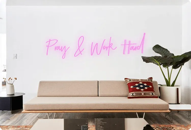 Custom order: Pray & Work Hard