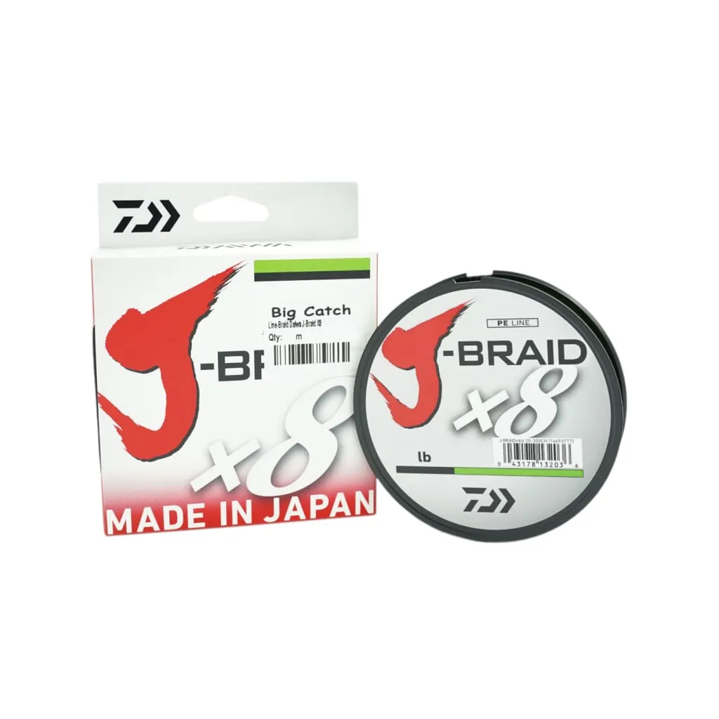 Daiwa J Braid X8 Braid Chartreuse