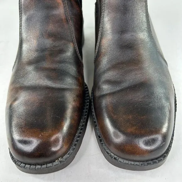 Dexter USA Men's Chelsea Boots US 10.5 M Brown Pull-On Casual Square-Toe Boot