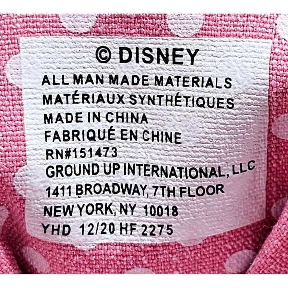 Disney Ground Up Minnie Hi Poses Girl's Sneakers Size 5