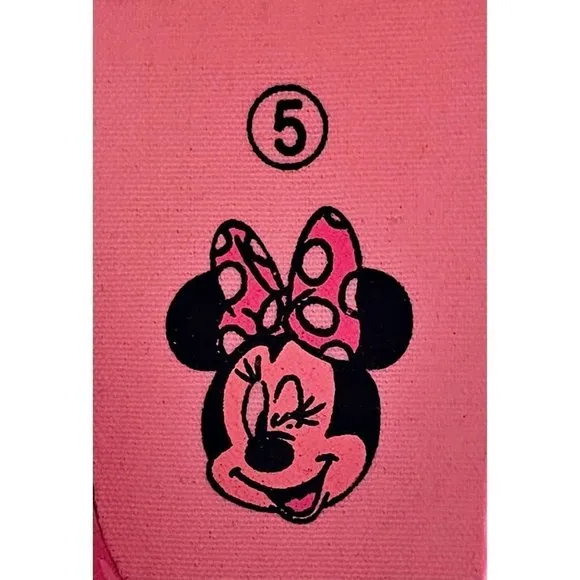 Disney Ground Up Minnie Hi Poses Girl's Sneakers Size 5