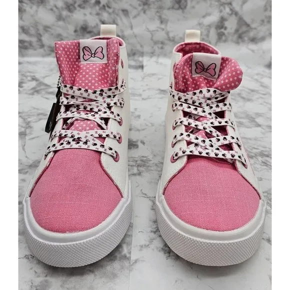 Disney Ground Up Minnie Hi Poses Girl's Sneakers Size 5