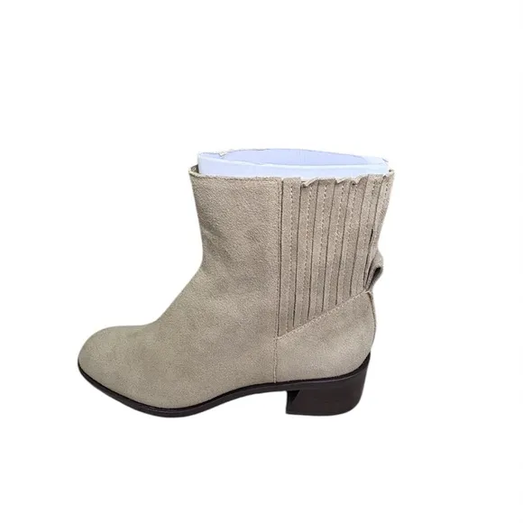 Dolce Vita Gray Linny H2O Heeled Ankle Boots with Block Heel - Size 9