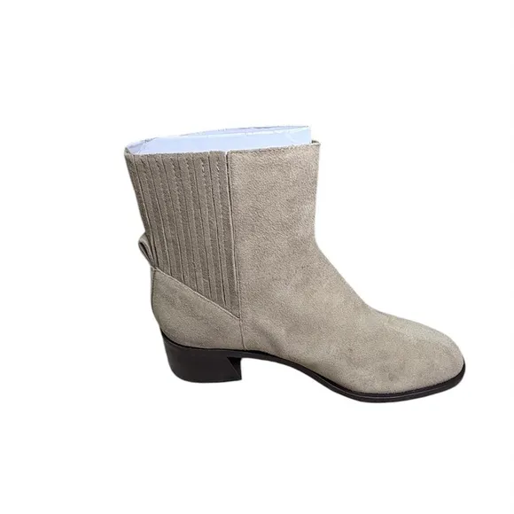 Dolce Vita Gray Linny H2O Heeled Ankle Boots with Block Heel - Size 9