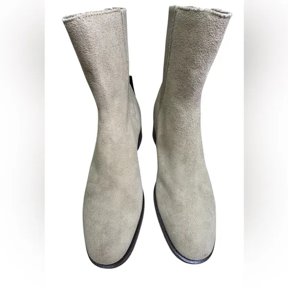 Dolce Vita Gray Linny H2O Heeled Ankle Boots with Block Heel - Size 9