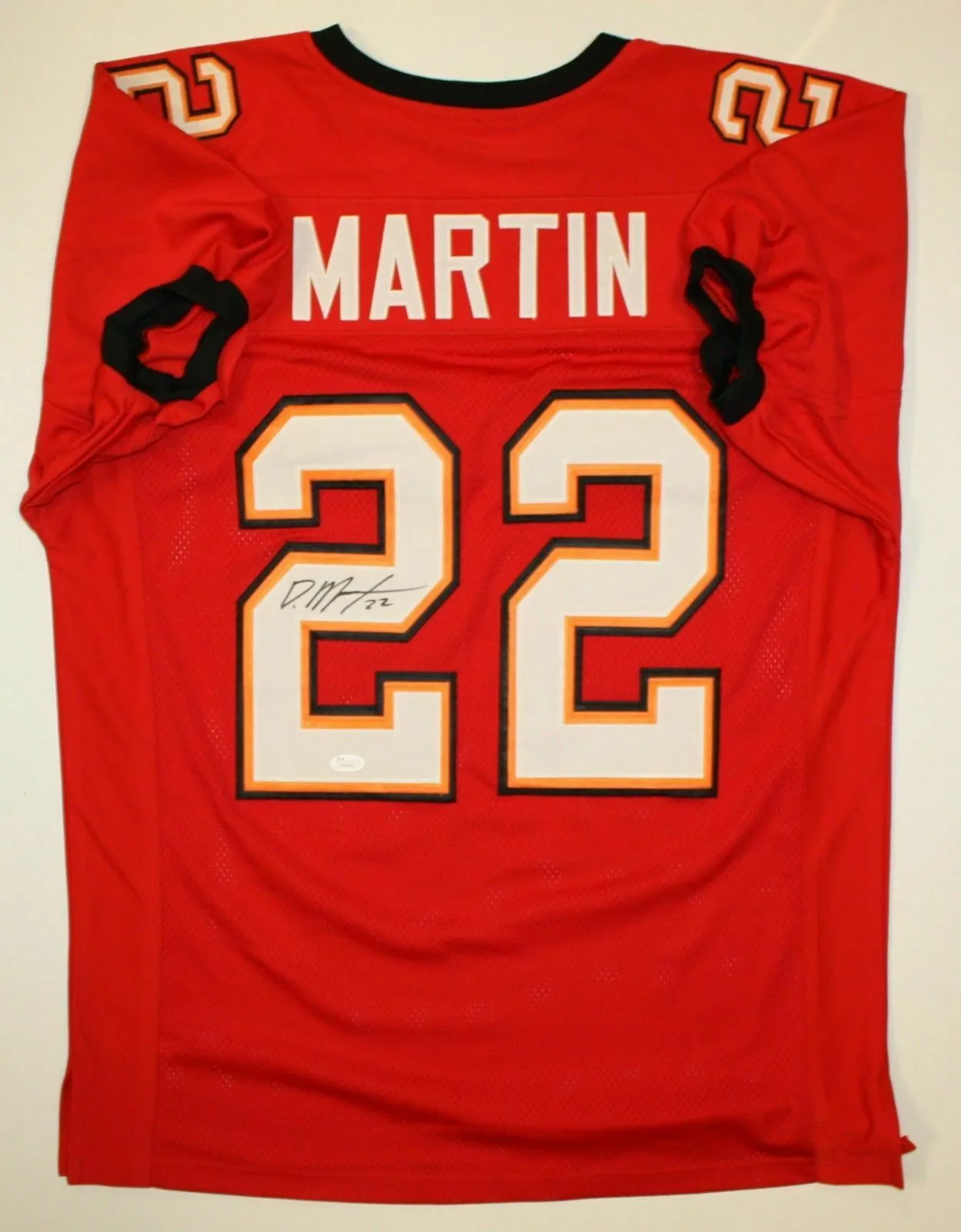 Doug Martin Autographed Red w/Orange Pro Style Jersey- JSA Authenticated