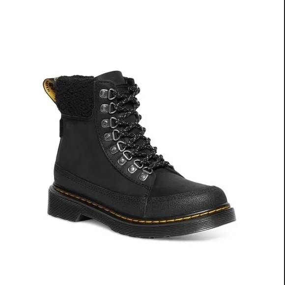 Dr. Martens Unisex 1460 Collar J Black Leather Boots Size 12