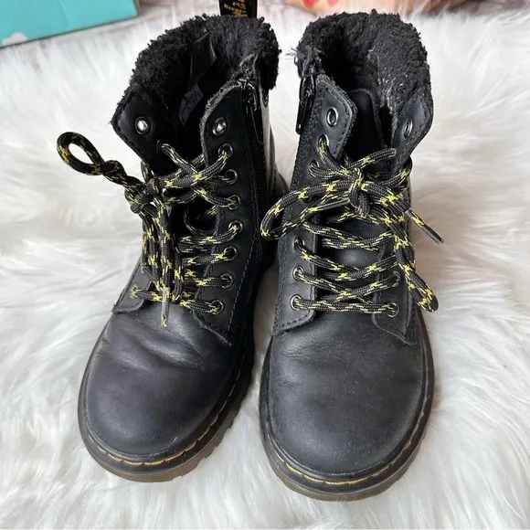 Dr. Martens Unisex 1460 Collar J Black Leather Boots Size 12