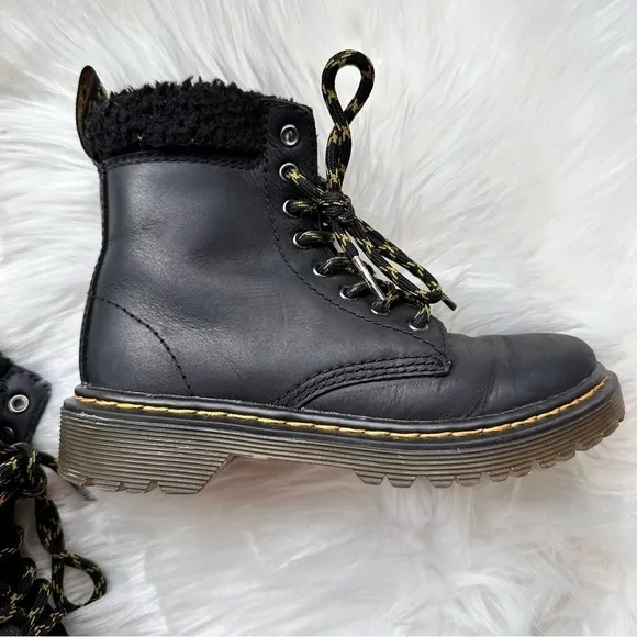 Dr. Martens Unisex 1460 Collar J Black Leather Boots Size 12