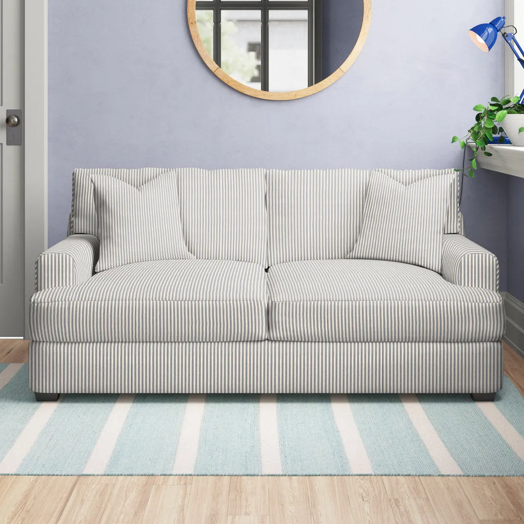 Emilio 65" Recessed Arm Loveseat With Reversible Cushions Wayfair Custom Upholstery™ Fabric: Canvas Granite Sunbrella® Canvas