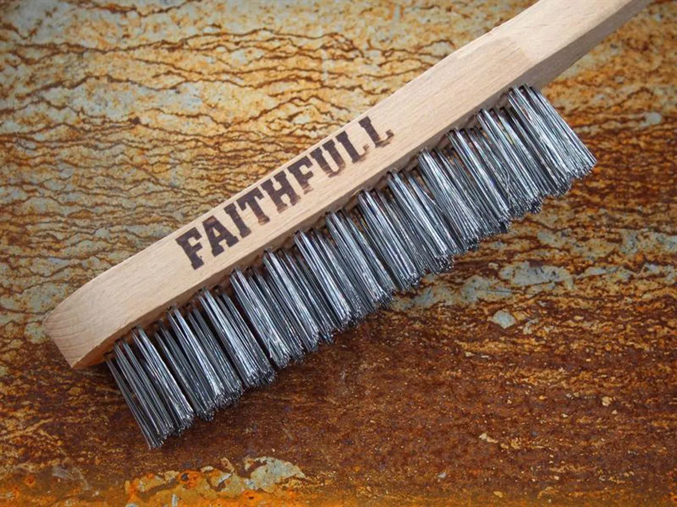 Faithfull Lightweight Scratch Brush, Four Row