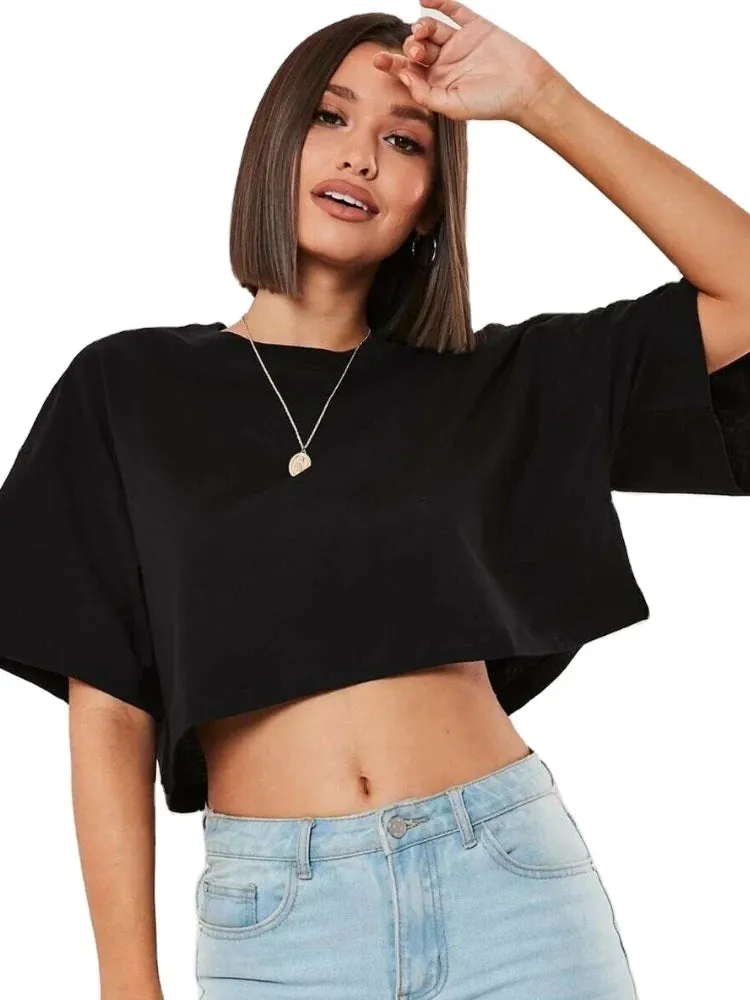 Fashion Breathable Cotton Crop Top