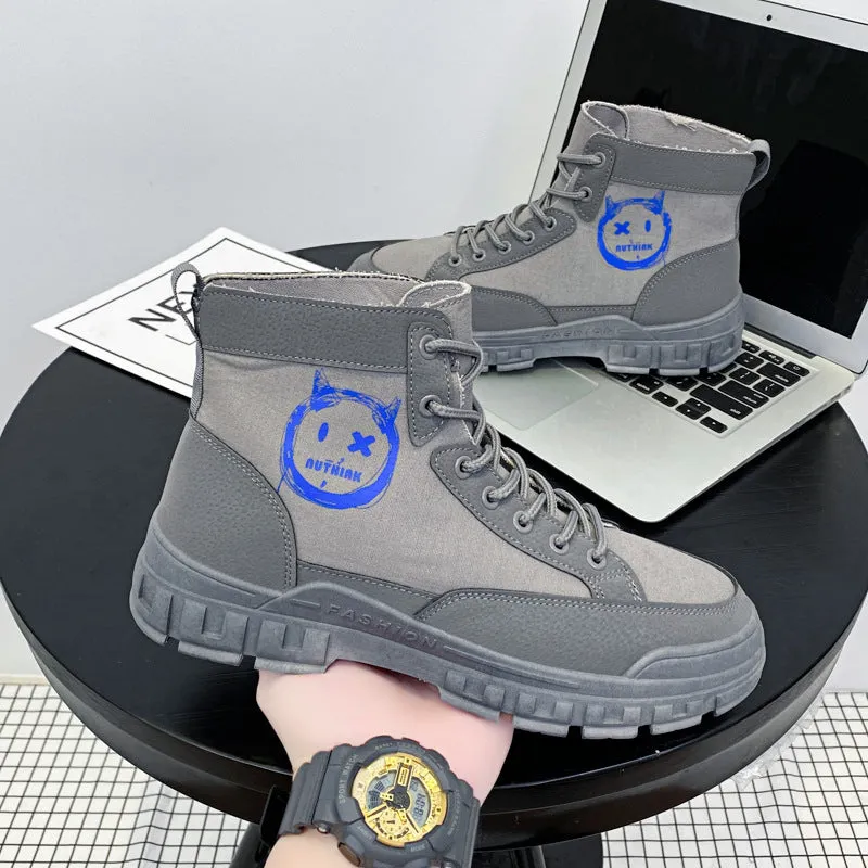 Fashion Casual Men's Lace-up Non-slip Martin Boots