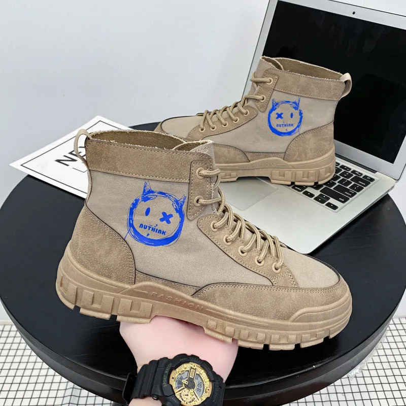 Fashion Casual Men's Lace-up Non-slip Martin Boots