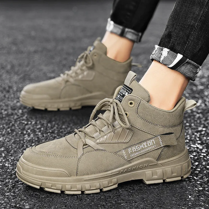 Fashion Casual Men's Lace-up Non-slip Martin Boots