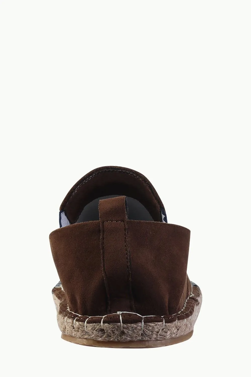 Faux Leather Top Suede Espadrilles