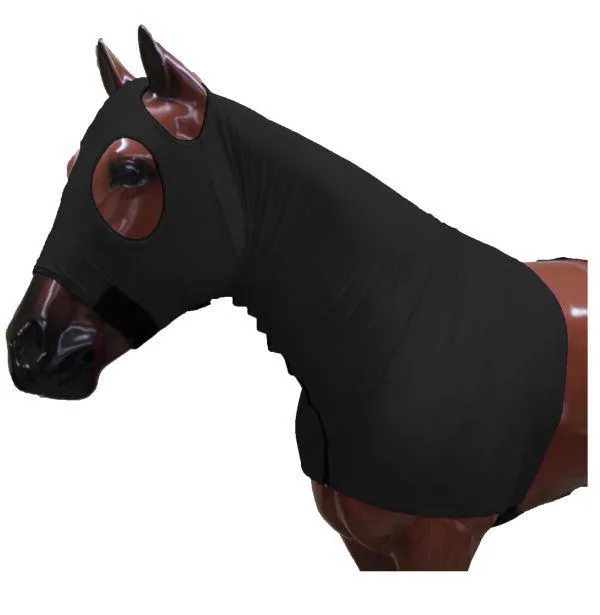 Form fitting, breathable Lycra® hood with zipper neck