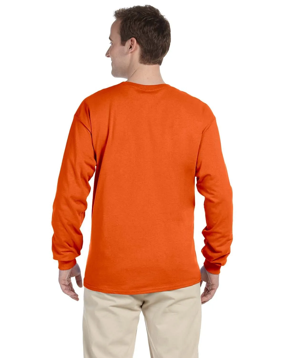 Fruit of the Loom Lightweight Long Sleeve T-Shirt | Burnt Orange