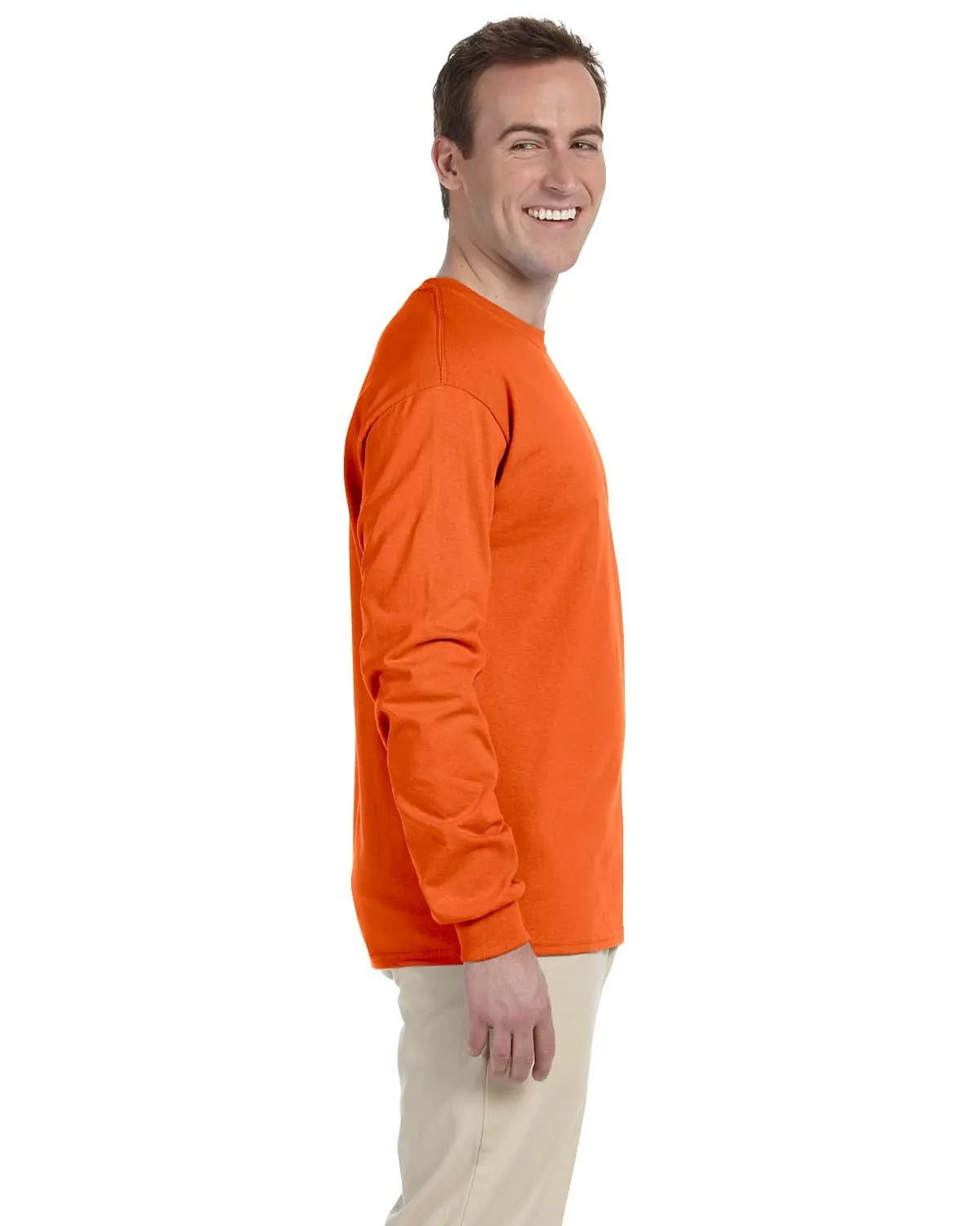 Fruit of the Loom Lightweight Long Sleeve T-Shirt | Burnt Orange