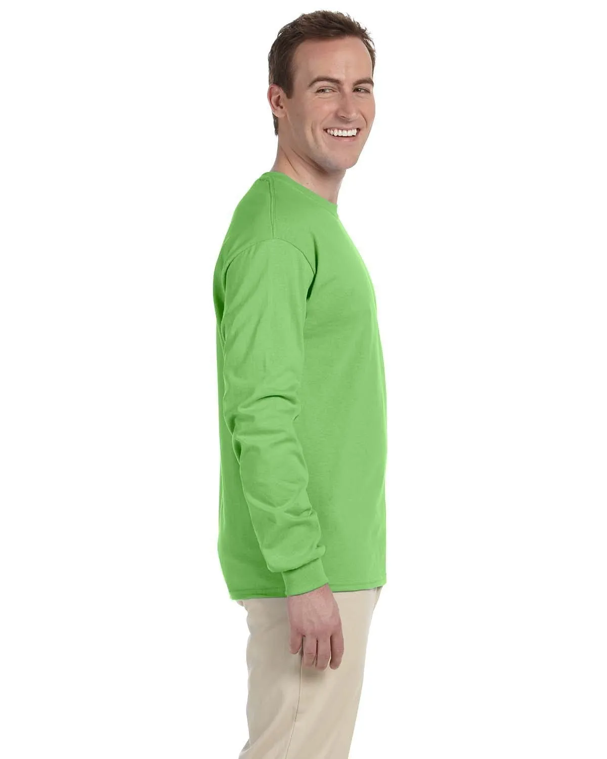 Fruit of the Loom Lightweight Long Sleeve T-Shirt | Kiwi