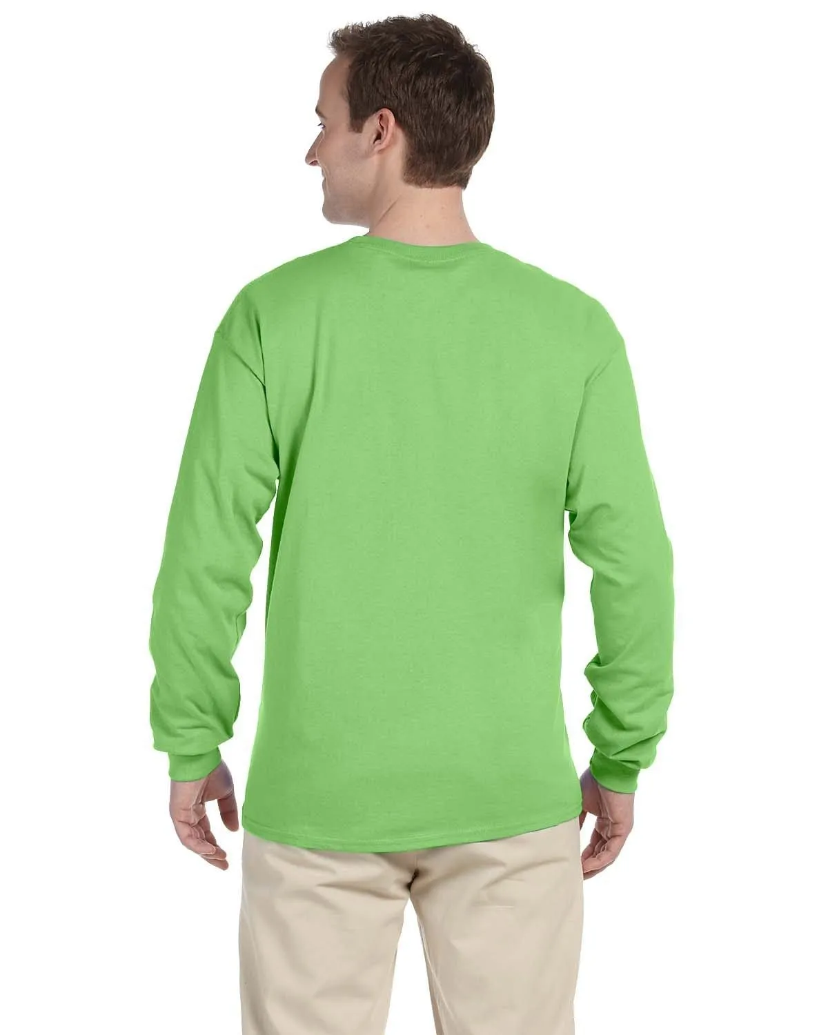 Fruit of the Loom Lightweight Long Sleeve T-Shirt | Kiwi