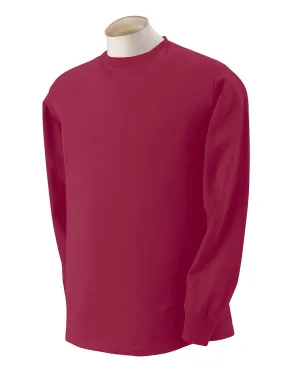 Fruit of the Loom Lightweight Long Sleeve T-Shirt | Maroon