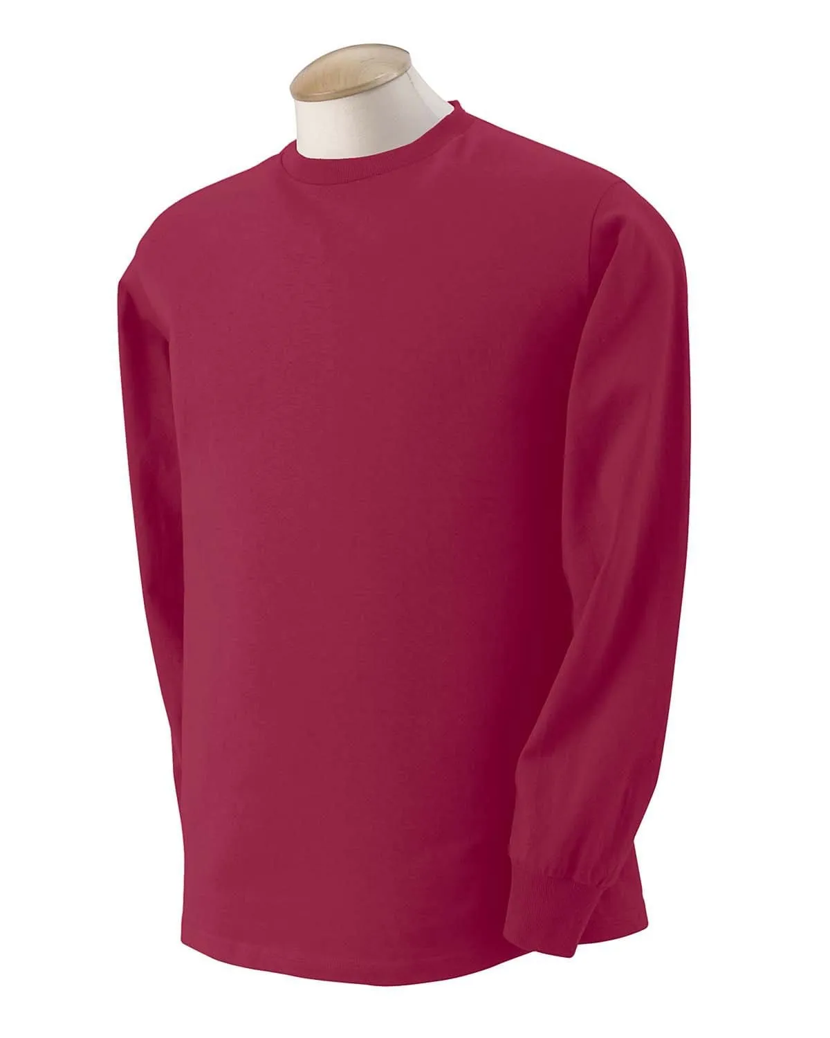 Fruit of the Loom Lightweight Long Sleeve T-Shirt | Maroon
