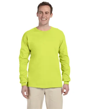 Fruit of the Loom Lightweight Long Sleeve T-Shirt | Safety Green