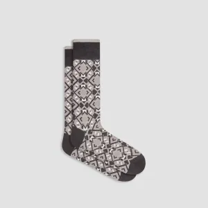 Geometric Mid-Calf Socks