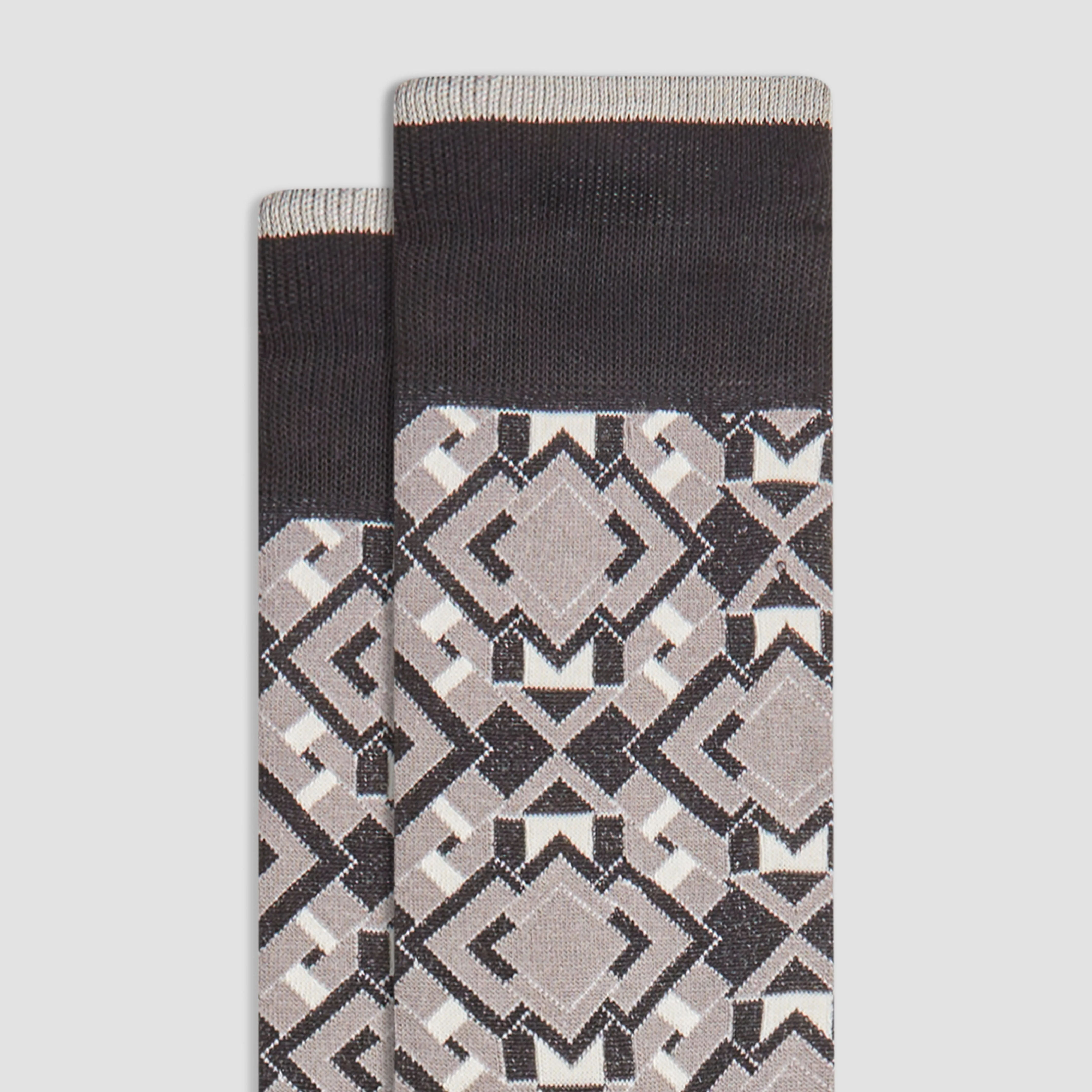 Geometric Mid-Calf Socks