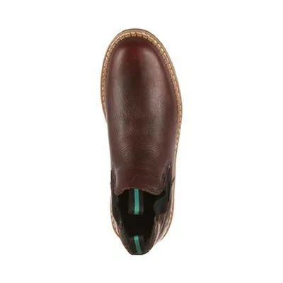 Georgia GR500 4" Giant Waterproof High Romeo Slip On Oil Resistant Chelsea Boots