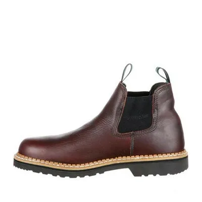 Georgia GR500 4" Giant Waterproof High Romeo Slip On Oil Resistant Chelsea Boots