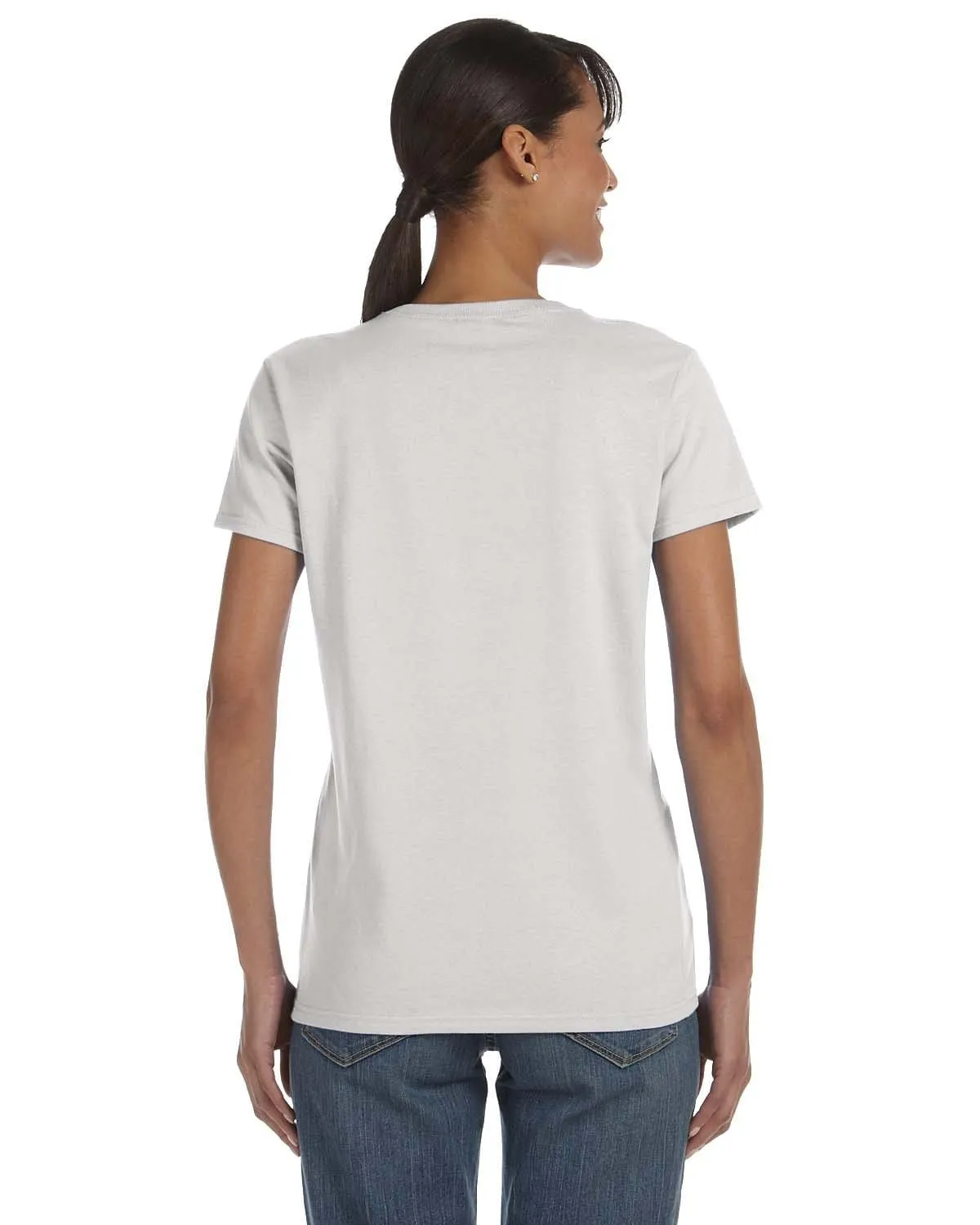 Gildan Ladies Lightweight 100% Cotton T-Shirt | Ash Grey