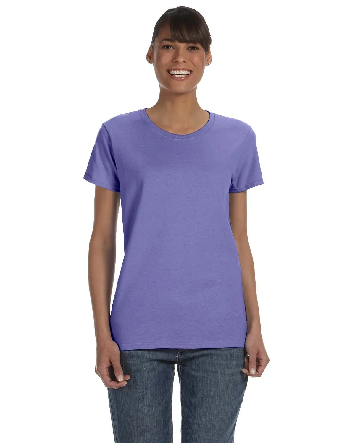 Gildan Ladies Lightweight 100% Cotton T-Shirt | Violet