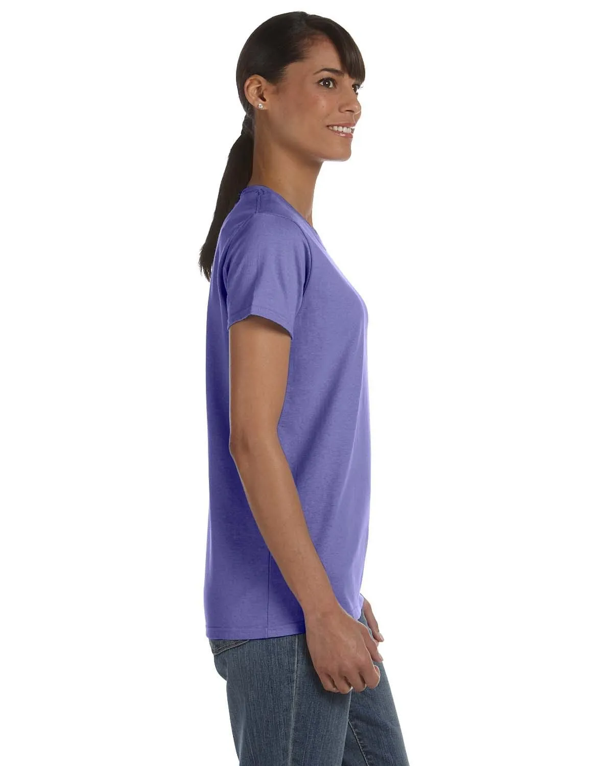 Gildan Ladies Lightweight 100% Cotton T-Shirt | Violet