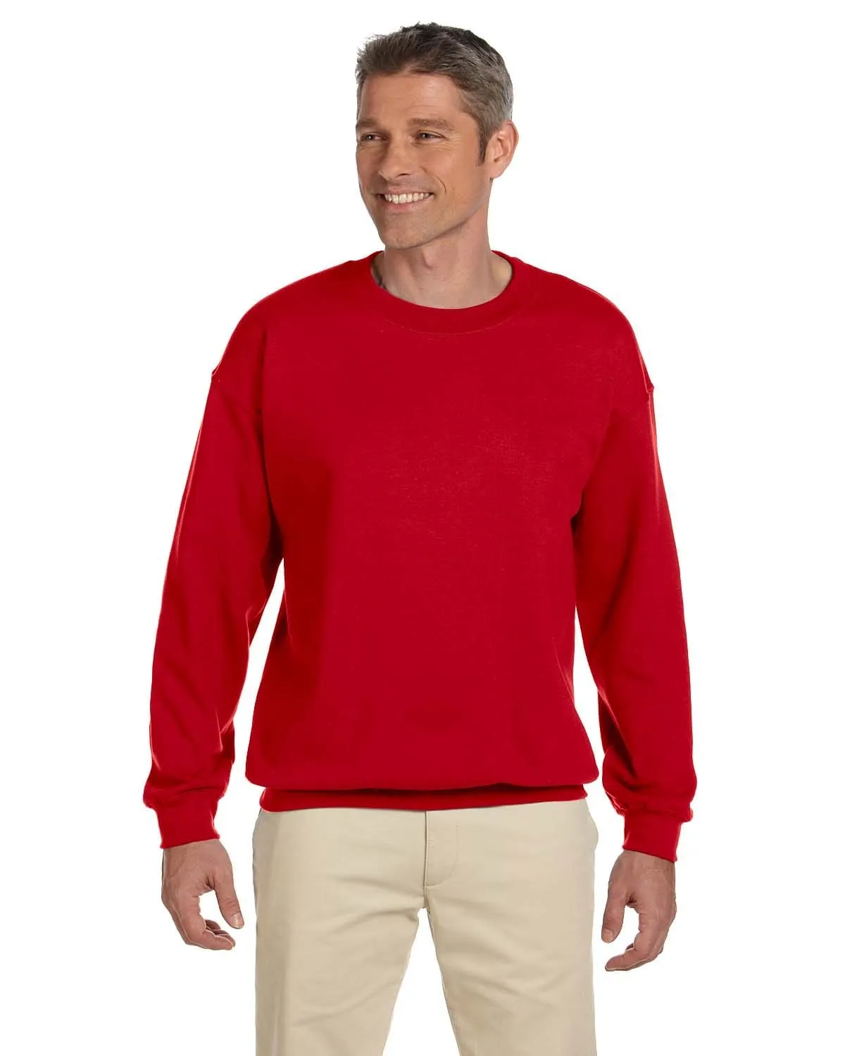 Gildan Lightweight 50/50 Crewneck Sweatshirt | Cherry Red