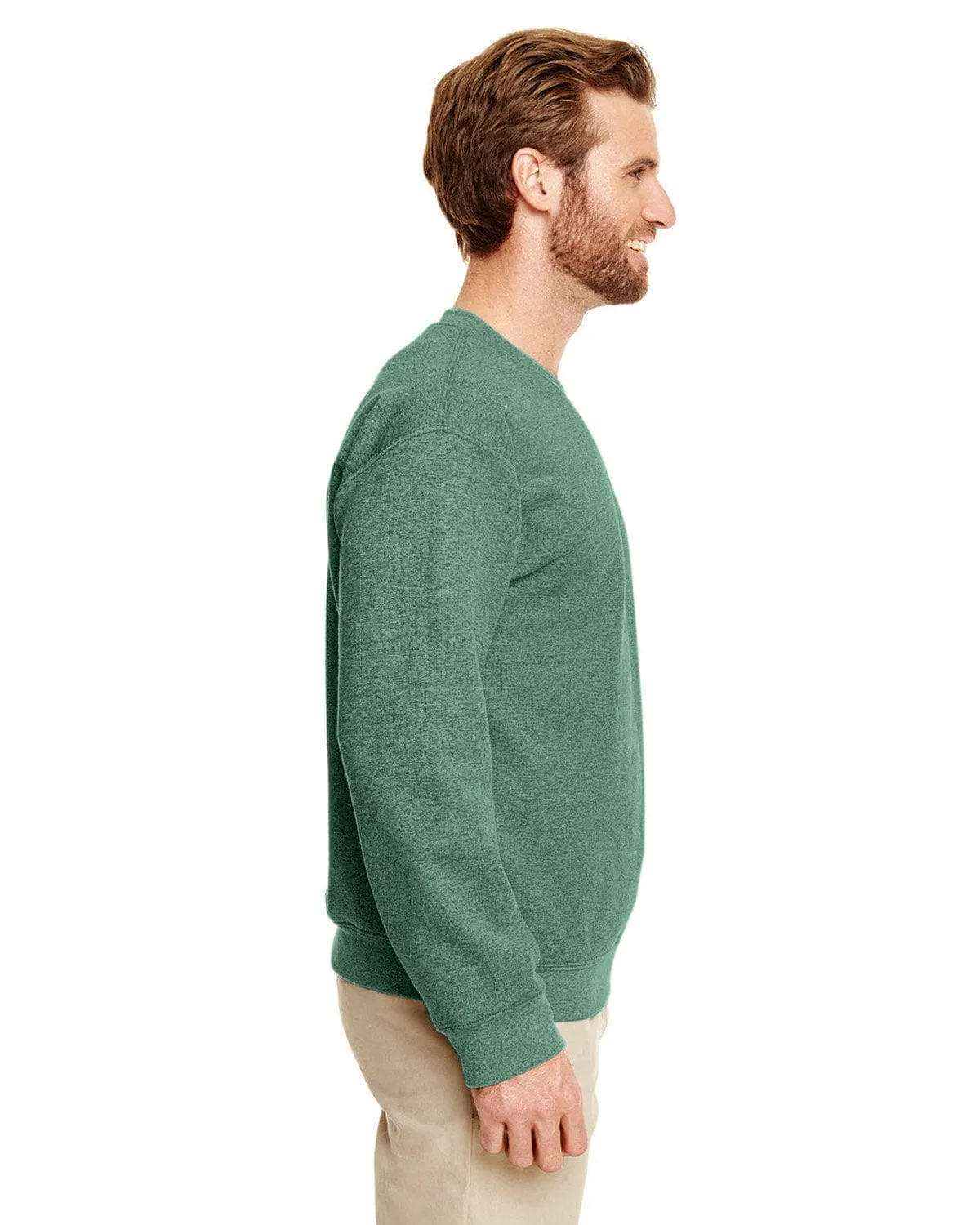 Gildan Lightweight 50/50 Crewneck Sweatshirt | Hth Sp Drk Green