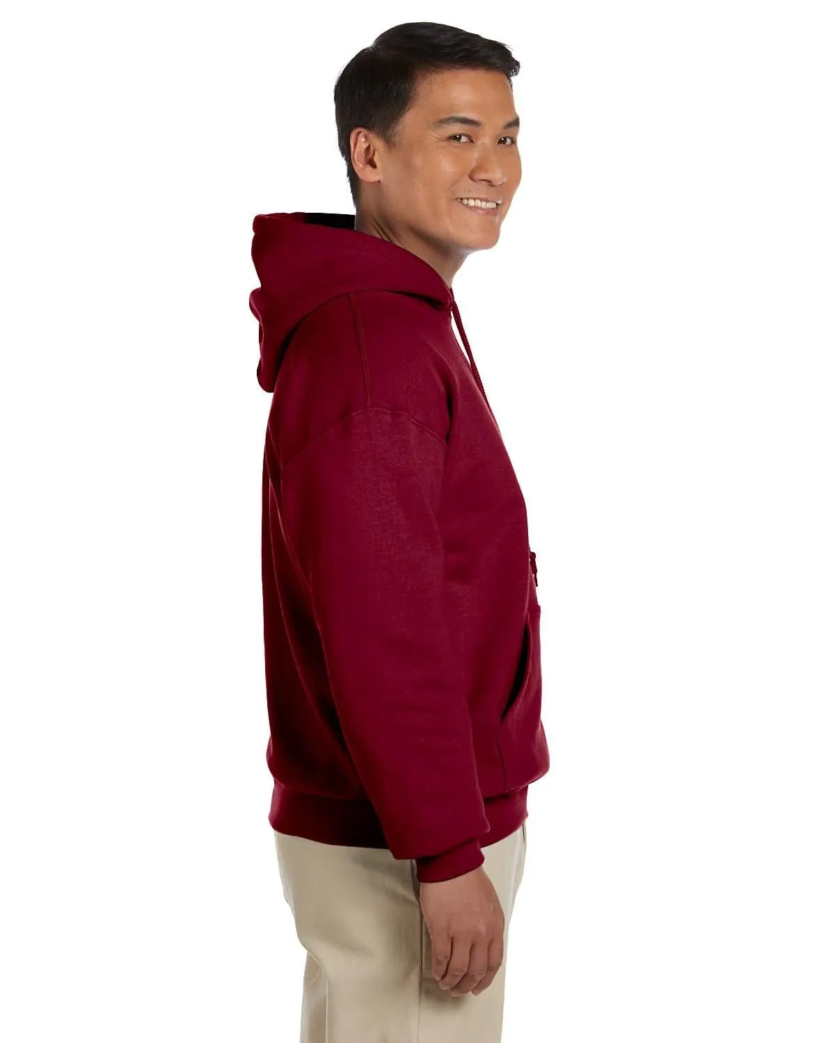 Gildan Lightweight 50/50 Hoodie Sweatshirt | Antiq Cherry Red